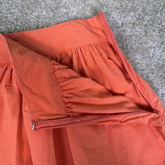 ASOS Women's Red Peasant Skirt Size 12 Crochet Side Zip Mini Boho Summer E586 - Picture 5 of 9